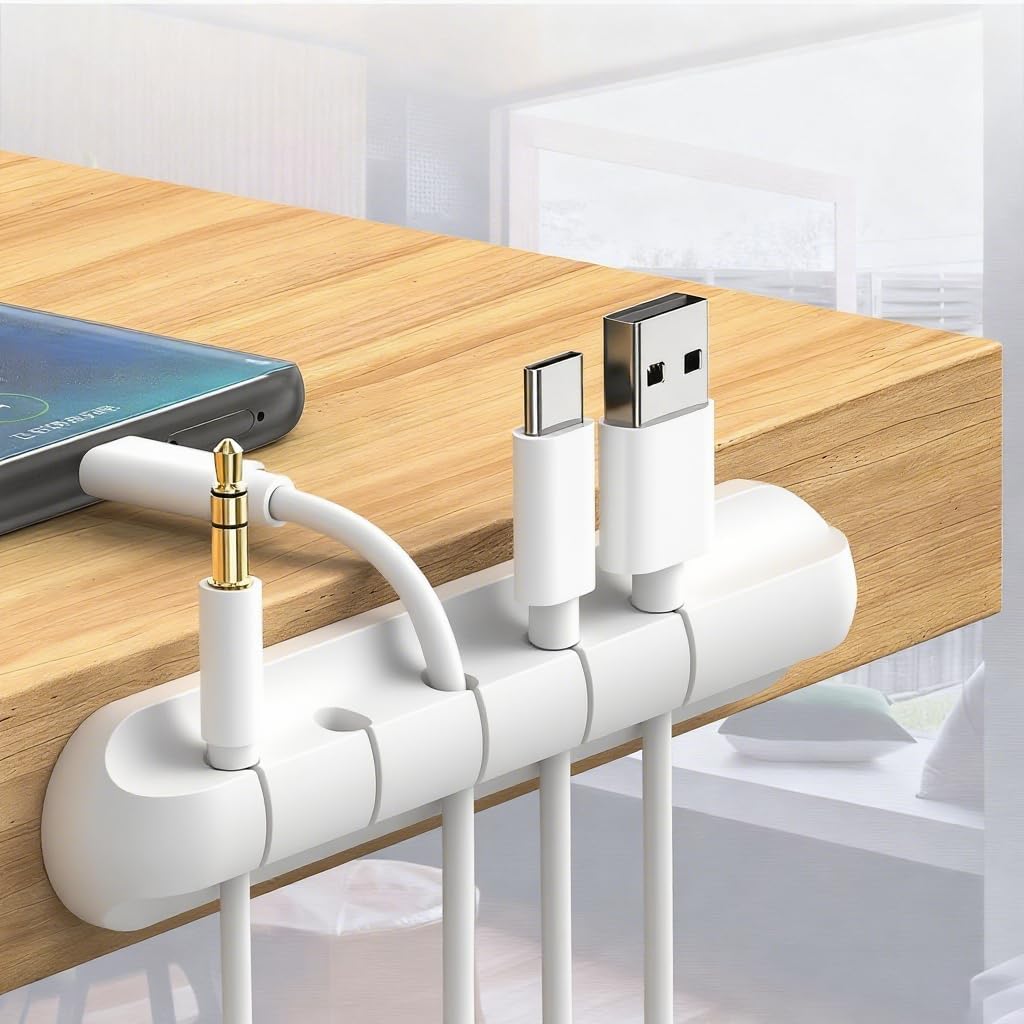 Cable Organizer Clips — 7-Slot Desktop Wire Manager - Image 2