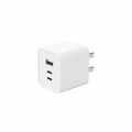 65W USB-C GaN Wall Charger — 3-Port, Foldable Plug