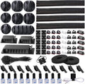 Cable Management Kit 192pcs — Clips, Sleeves, Ties